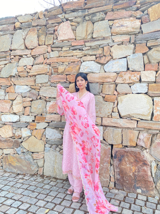 Premium Heavy Organza 3-Piece Set