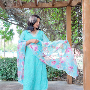 Premium Heavy Organza 3-Piece Set