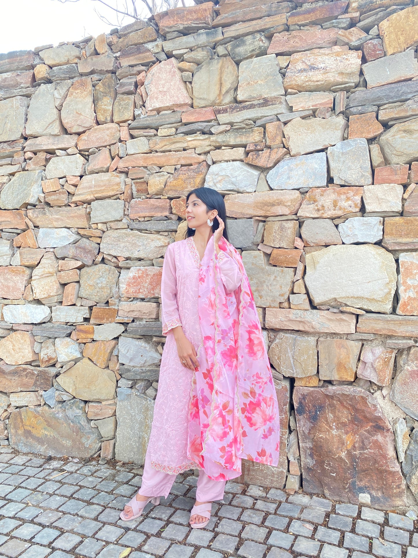 Premium Heavy Organza 3-Piece Set