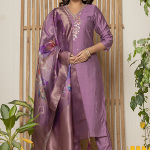 Vescose Silk Fabric Suit