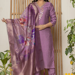 Vescose Silk Fabric Suit