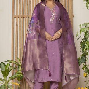 Vescose Silk Fabric Suit