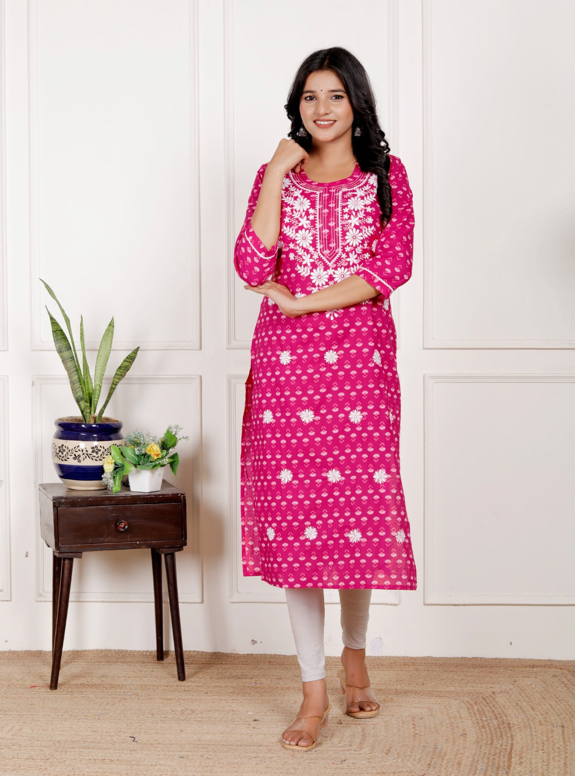 Cotton Full Embroidery Kurti