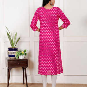 Cotton Full Embroidery Kurti