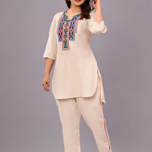 Trendy Comfortable Kurti Pant Set